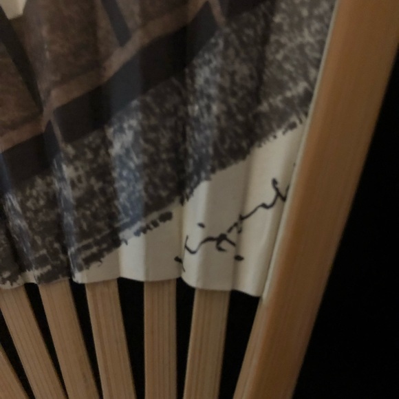 Vintage Northwest Orient Airlines Fan Kyoshi Sauron Woodblock Print Okyokan - Picture 5 of 11